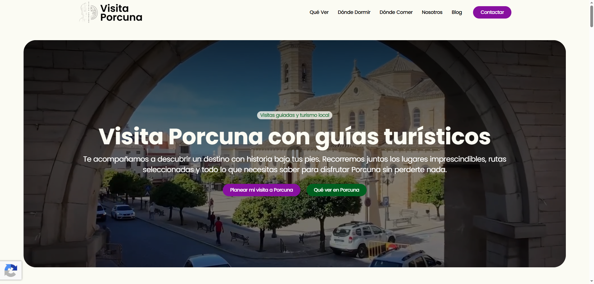 Caso de éxito SEO Visitar Porcuna — posicionamiento Top 1 en Google
