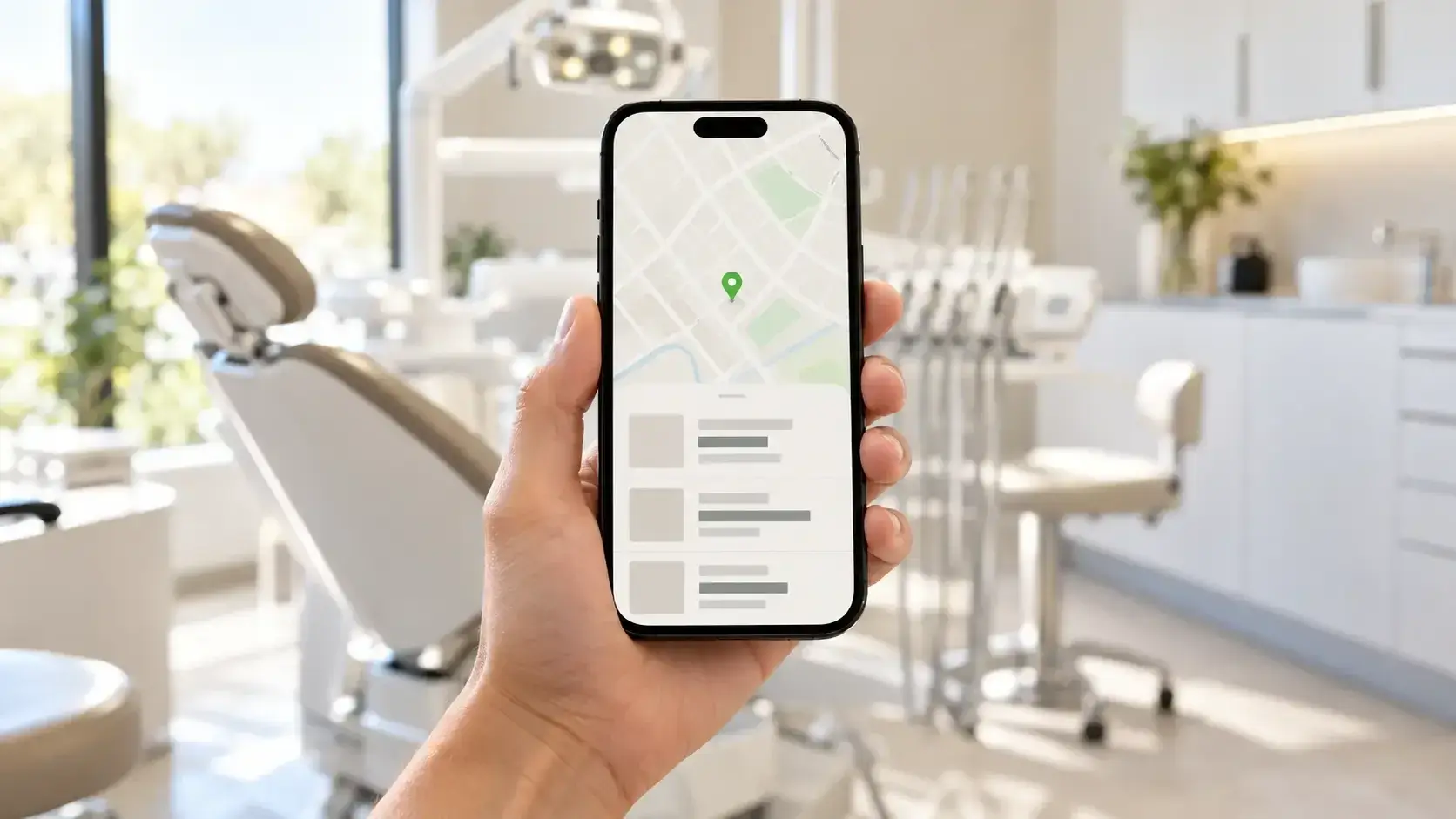 Ficha de Google y SEO local de una clínica dental