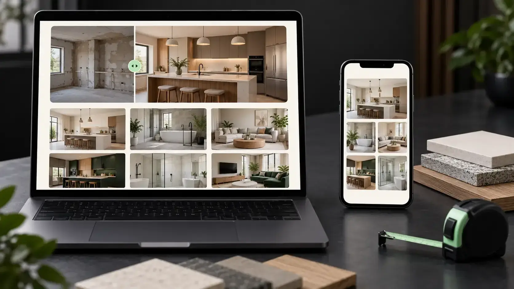 Galería de obras realizadas en la web de una empresa de reformas