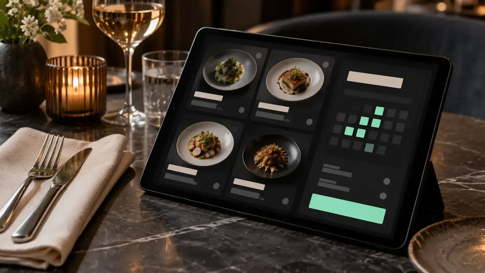 Carta digital y reservas en la web de un restaurante